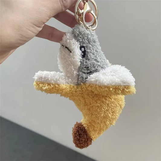 ๐๐ฆ Banana Shark Plush โ Cute & Funny Gift (Keychain + Pillow Sizes)