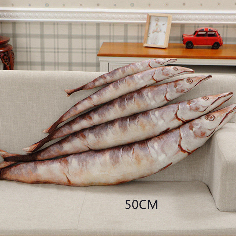 Saury Fish Plush Toy – Soft, Cozy &amp; Uniquely Adorable 🐟