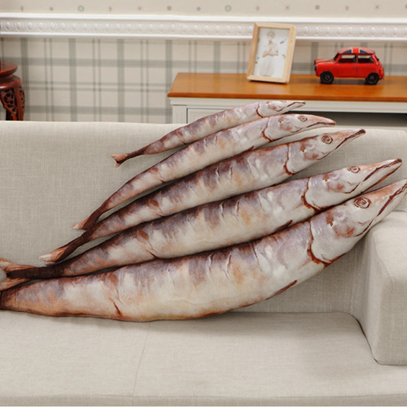 Saury Fish Plush Toy – Soft, Cozy &amp; Uniquely Adorable 🐟
